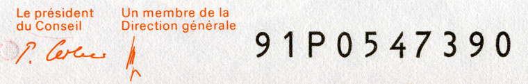 10 francs, 1991