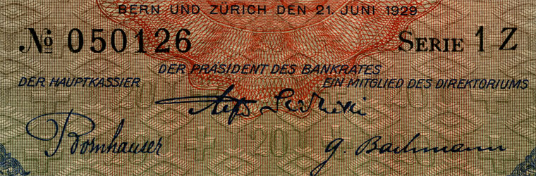 20 Franken, 1929