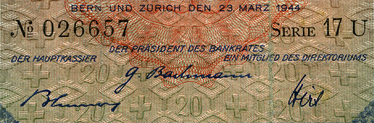 20 Franken, 1944